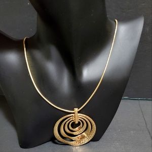 Circle costume necklace